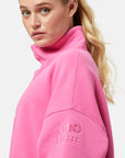 Snap Collar Sierra Sweatshirt in Sangria Sunset