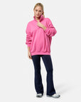 Snap Collar Sierra Sweatshirt in Sangria Sunset
