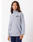 Knit Half Zip in Stone