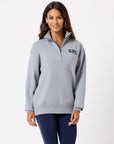 Knit Half Zip in Stone
