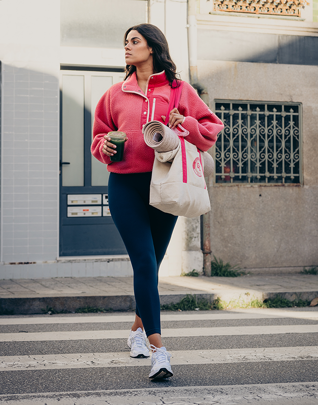 Canvas Tote Bag in Petal Pink