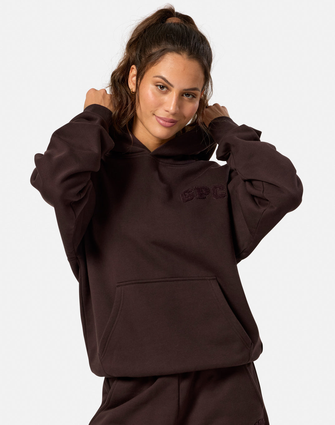 Cascade Hoodie in Mocha Bean