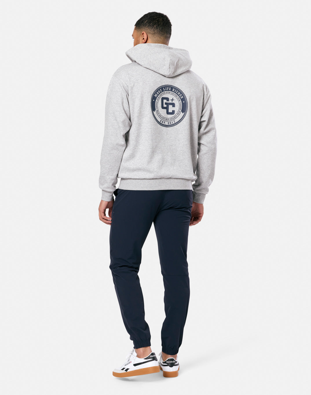 Clubhouse Hoodie in Grey Marl