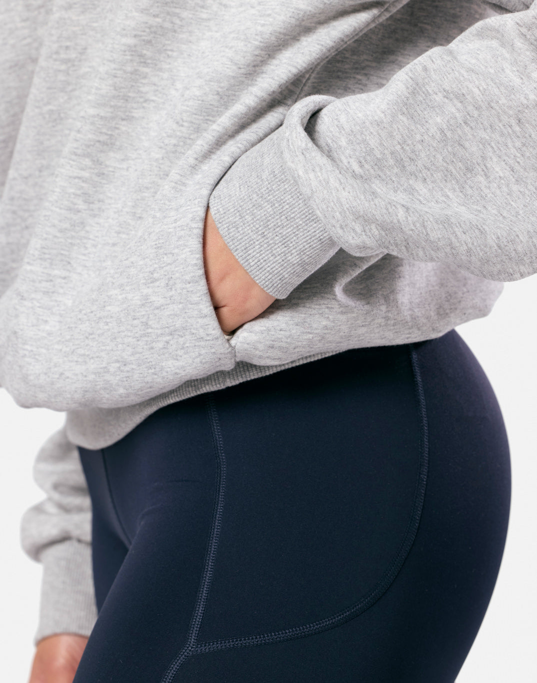 Clubhouse Hoodie in Grey Marl