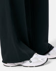 Clubhouse Wide Leg Jogger in Black