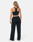 Clubhouse Wide Leg Jogger in Black