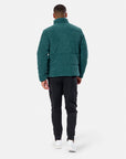 Cord Puffer Jacket in Amazon Green
