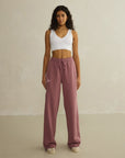 Wide Leg Jogger in Terra Rose