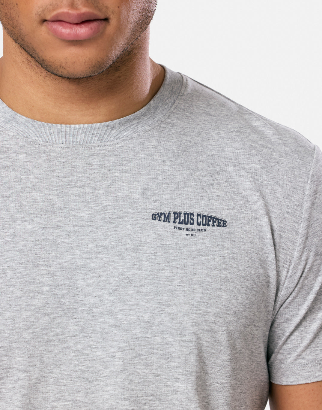 Everyday Graphic Tee in Grey Marl