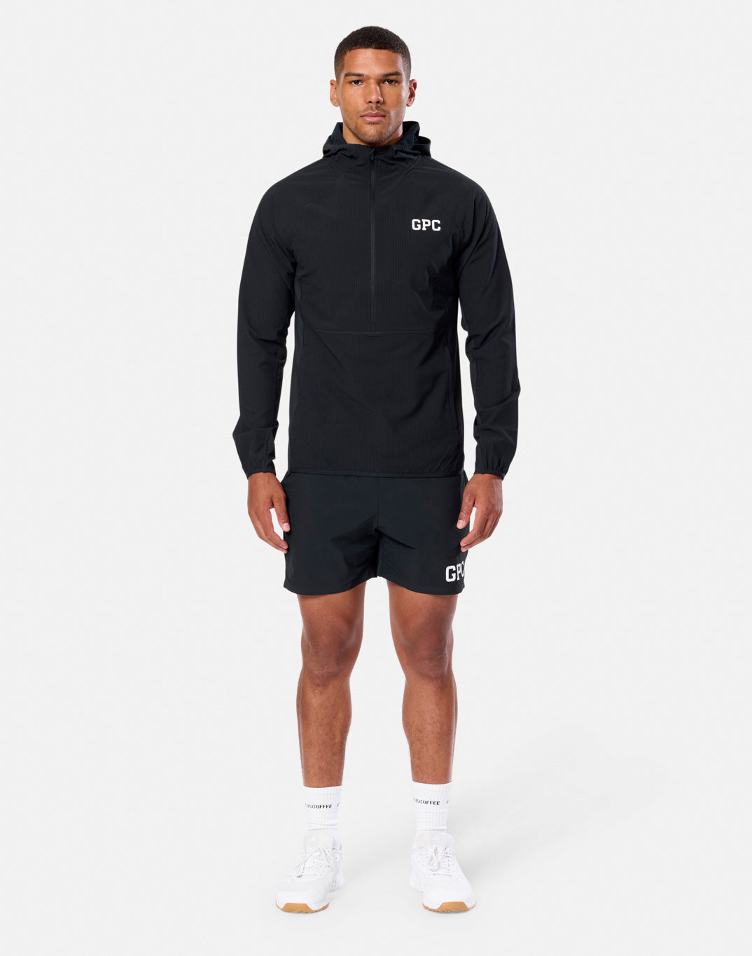 GPC Train Hooded Midlayer in Black