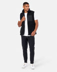 Industry Fleece Gilet in Black