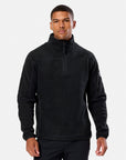 Half Zip Polar Fleece in Deep Black