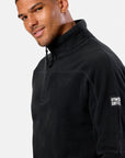 Half Zip Polar Fleece in Deep Black