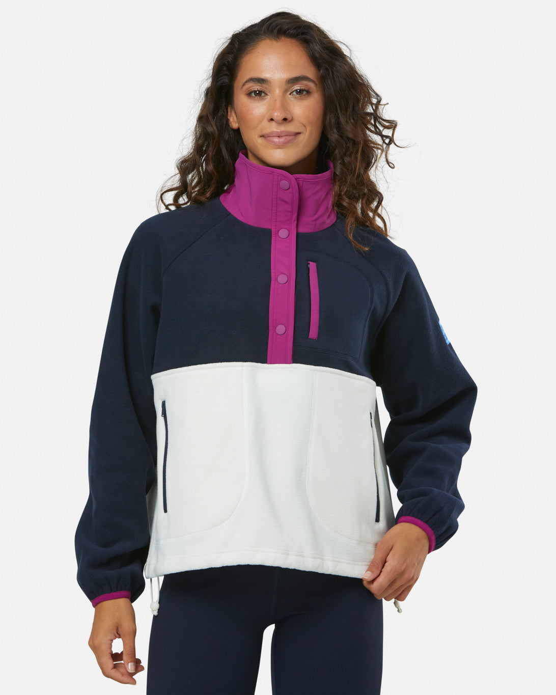 Snap Polar Fleece in Obsidian Blue