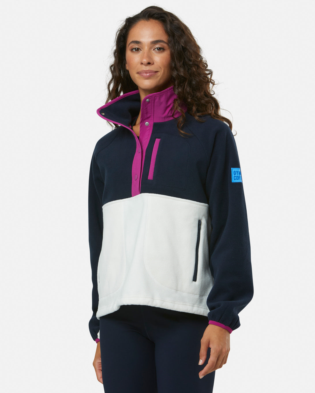 Snap Polar Fleece in Obsidian Blue