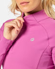 Relentless 1/4 Zip in Crisp Pink
