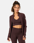 Relentless Full Zip in Mocha Bean