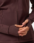 Relentless Full Zip in Mocha Bean