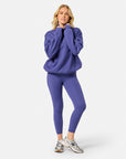 Snap Collar Sierra Sweatshirt in Violet Smoke
