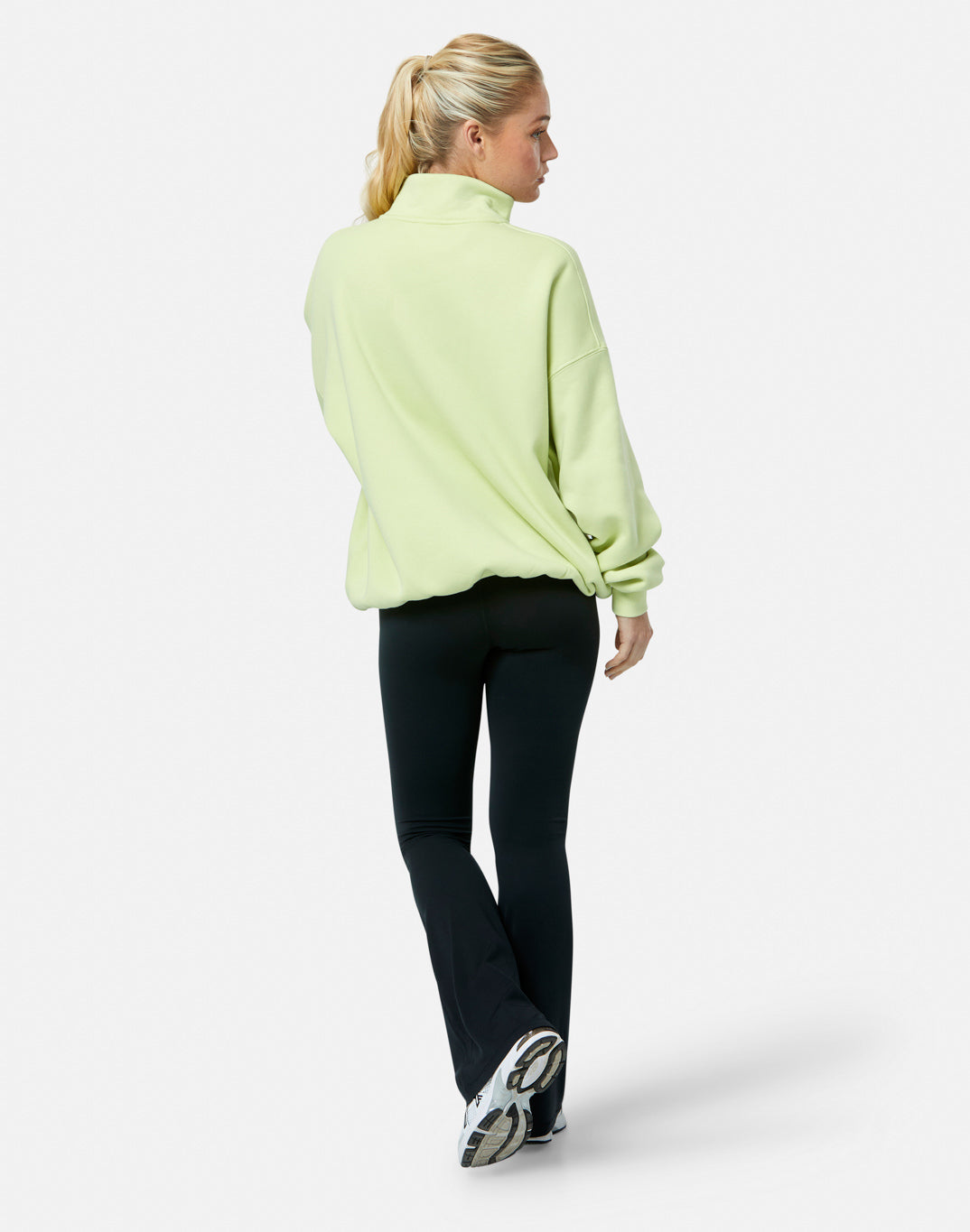 Snap Collar Sierra Sweatshirt in Lime Sorbet