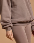 Snap Collar Sierra Sweatshirt in Pebble
