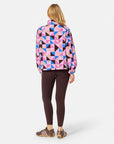 Snap Polar Fleece in Geo Pop Print