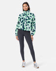 Snap Polar Fleece in Teal Pop Print