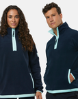 Half Zip Polar Fleece in Obsidian Blue