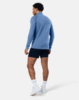 Relentless 1/4 Zip in Oasis Blue