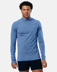 Relentless 1/4 Zip in Oasis Blue