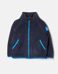 Kids Full Zip Polar Fleece in Obsidian Blue