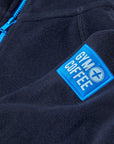Kids Full Zip Polar Fleece in Obsidian Blue