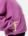 Horizon Layer Up Half Snap in Crisp Pink