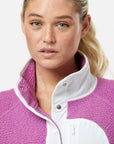 Horizon Layer Up Half Snap in Crisp Pink