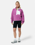 Horizon Layer Up Half Snap in Crisp Pink