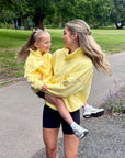 Kids Snap Collar Sierra Sweatshirt in Lemon Sorbet