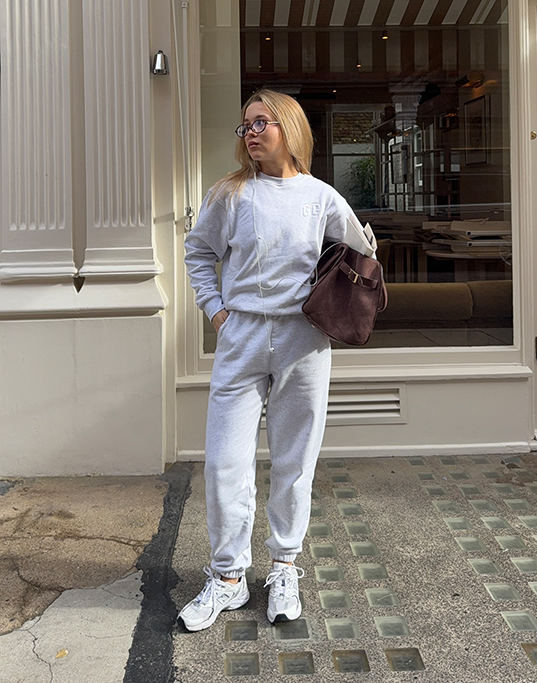 Cascade Joggers in White Marl