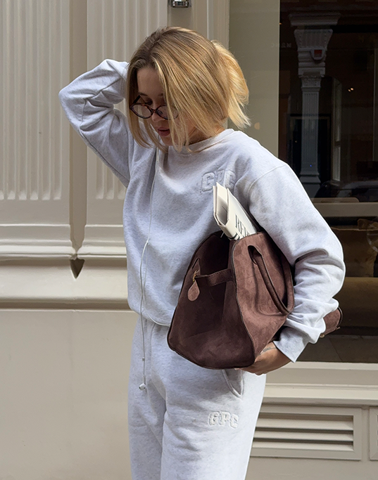 Cascade Joggers in White Marl