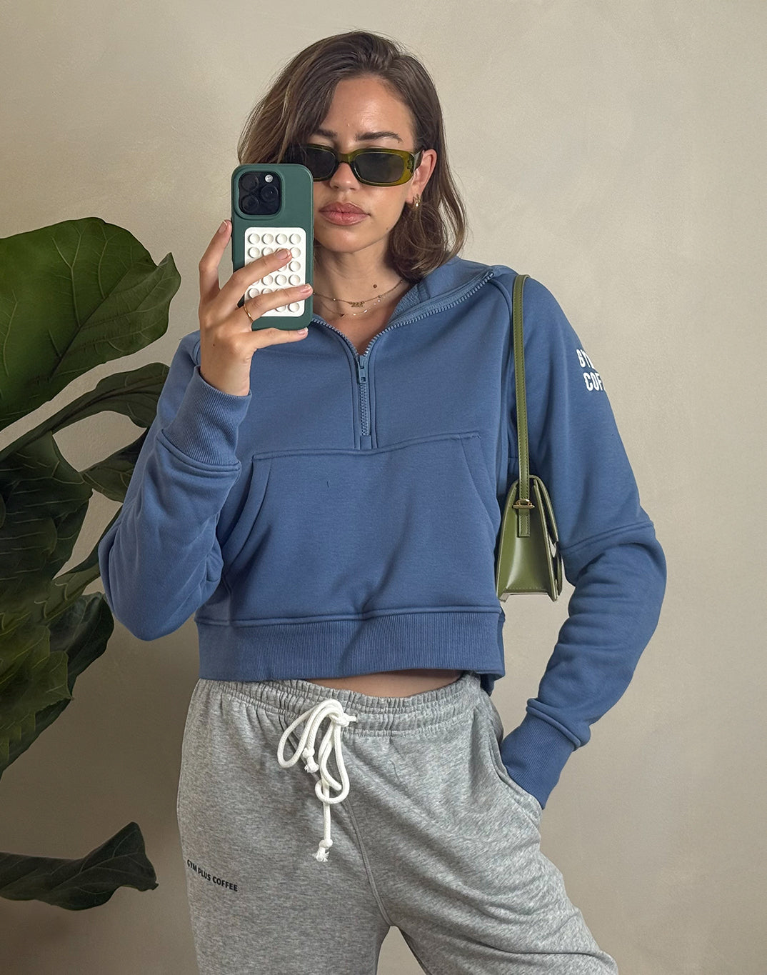 Wide Leg Jogger in Grey Marl