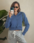 Wide Leg Jogger in Grey Marl