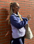 Half Snap Polar Fleece in Lilac