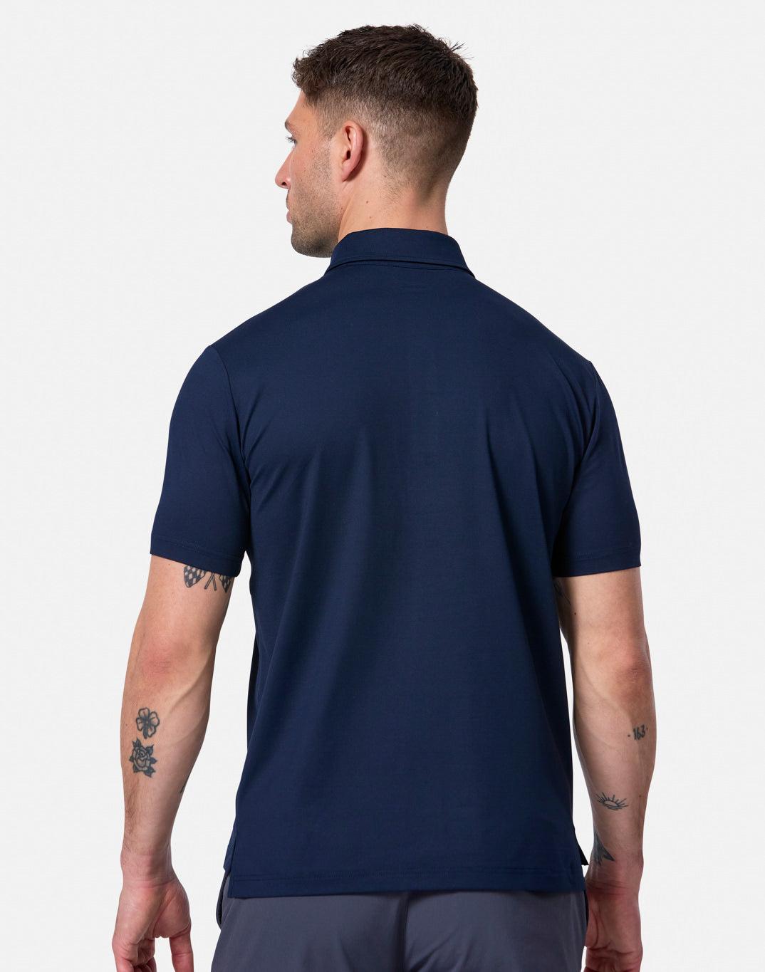 Coffee Polo Tee in Obsidian - T-Shirts - Gym+Coffee IE