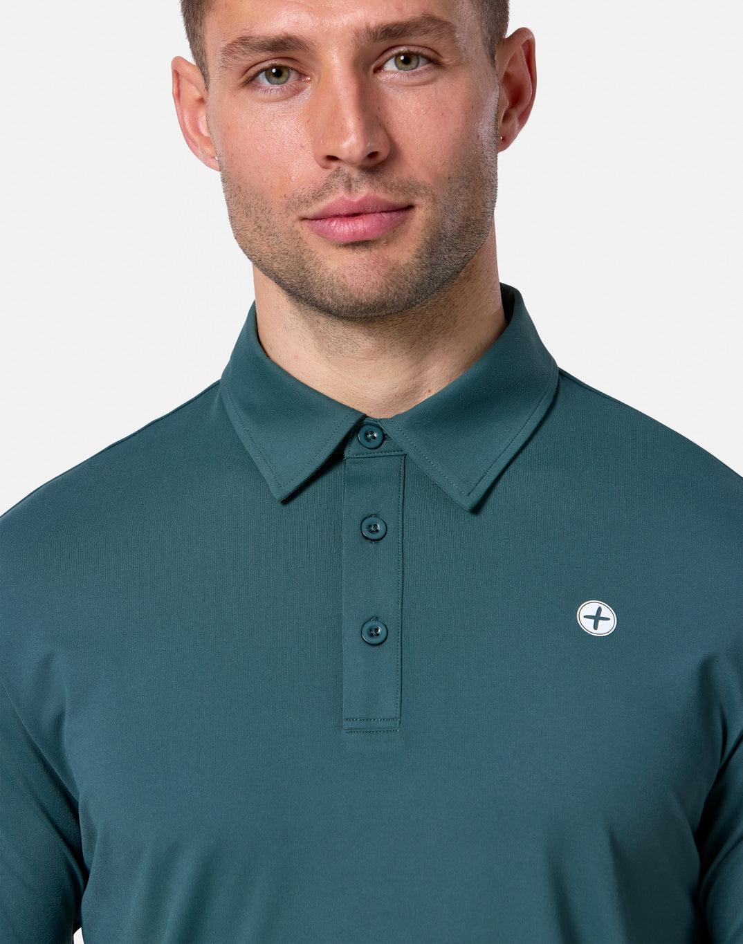 Coffee Polo Tee in Sage - T-Shirts - Gym+Coffee IE