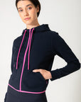 Chill Zip Crop Hoodie in Obsidian - Hoodies - Gym+Coffee IE