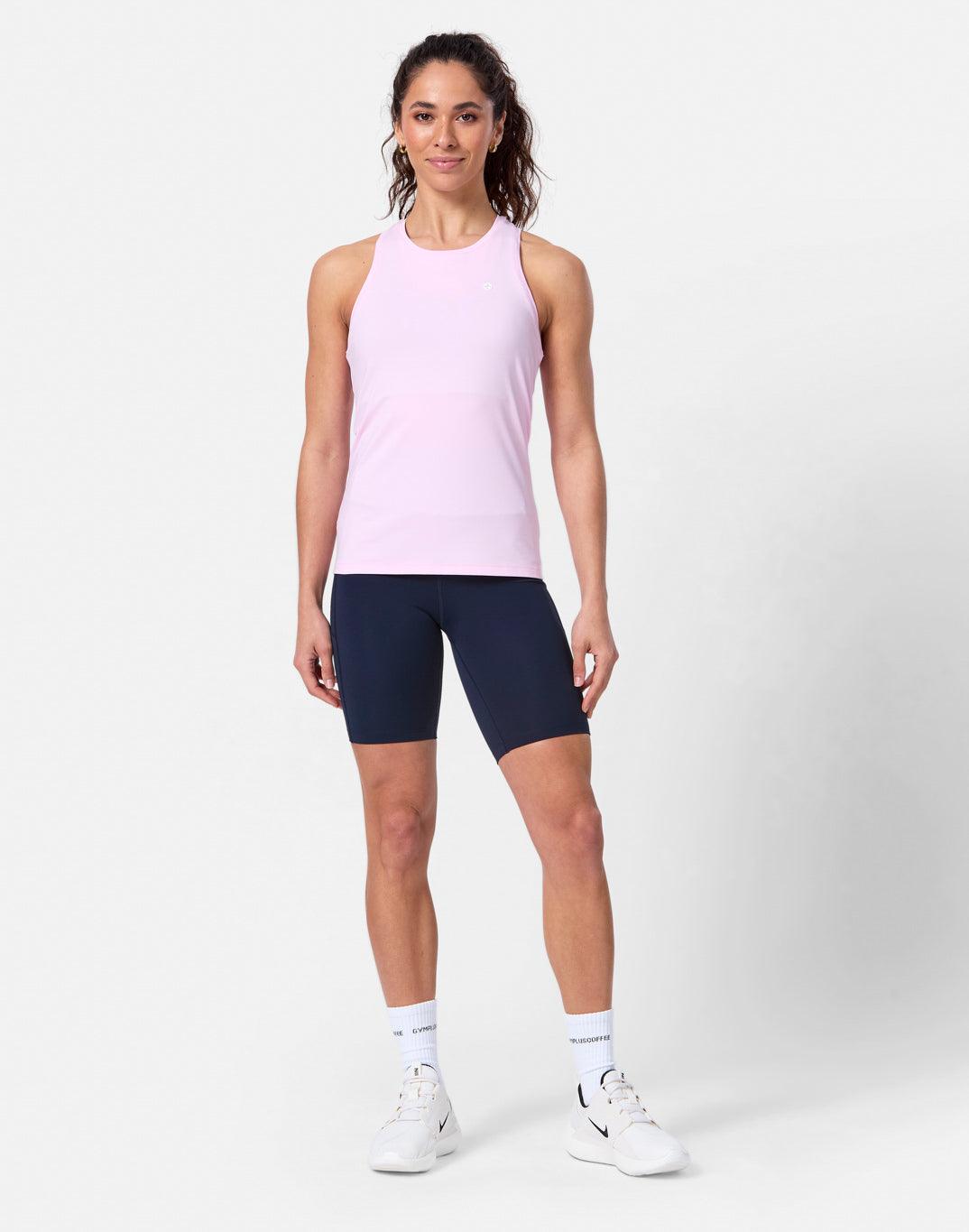 Relentless Racer Back Vest in Baby Pink - Tanks - Gym+Coffee IE