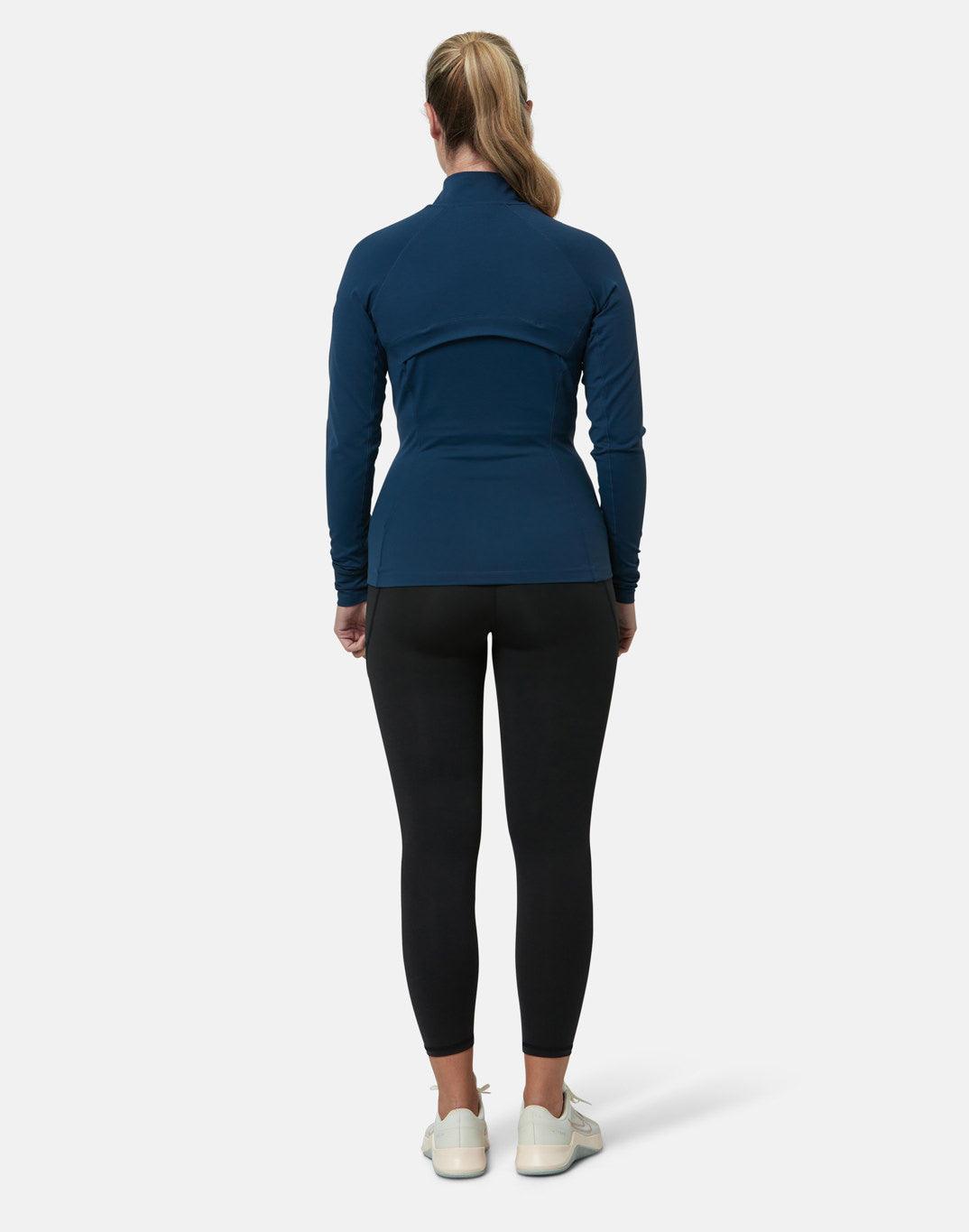 Adaptive Zip in Petrol Blue - Midlayer - Gym+Coffee IE