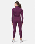 Aurora 7/8 Pocket Legging in Sangria - Leggings - Gym+Coffee IE