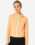 Chill Zip Crop Hoodie in Soft Peach - Hoodies - Gym+Coffee IE