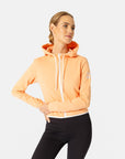 Chill Zip Crop Hoodie in Soft Peach - Hoodies - Gym+Coffee IE