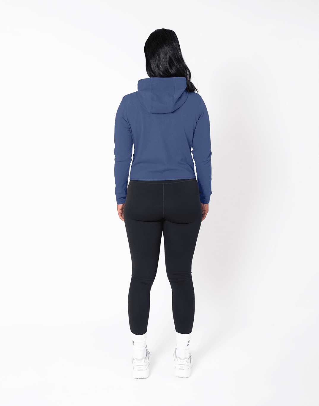 Chill Zip Crop Hoodie in Thunder Blue - Hoodies - Gym+Coffee IE